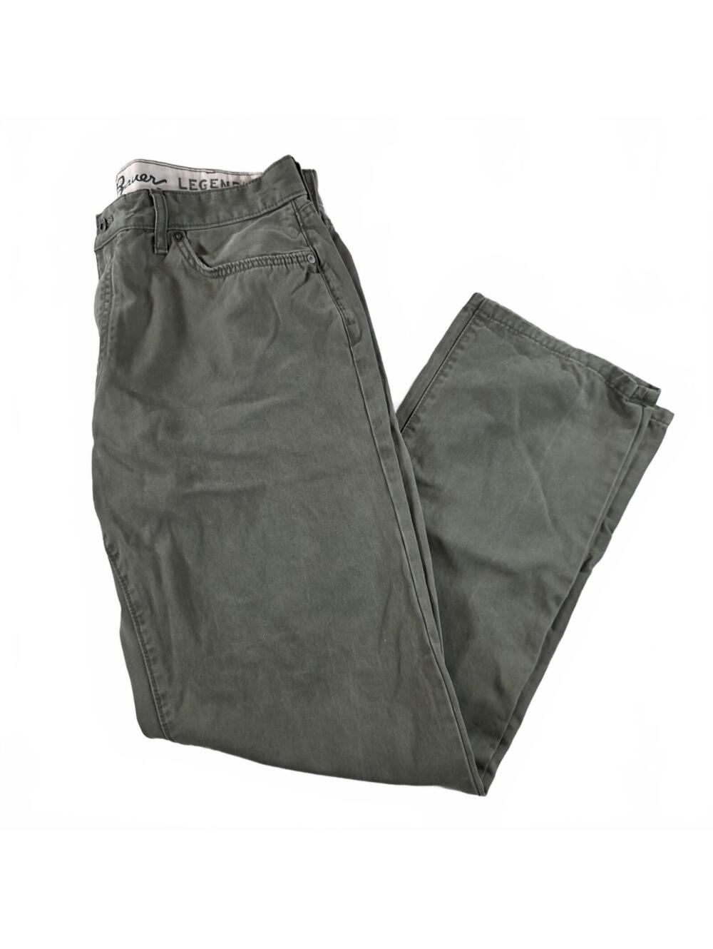 Eddie Bauer Legendwash Men's Pants 36x32 Olive Green Casual Comfortable